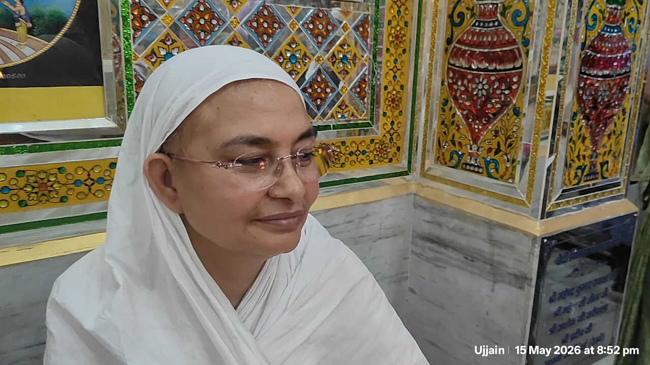 प.पूज्य भक्तामर अनुष्ठान विशेषज्ञ आर्यिका रत्न 105 डॉ. ज्ञेयश्री माताजी